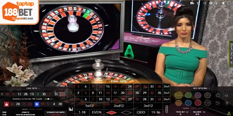 Việc nhận biết các loại cược là nền tảng để áp dụng mẹo thắng roulette 188BET